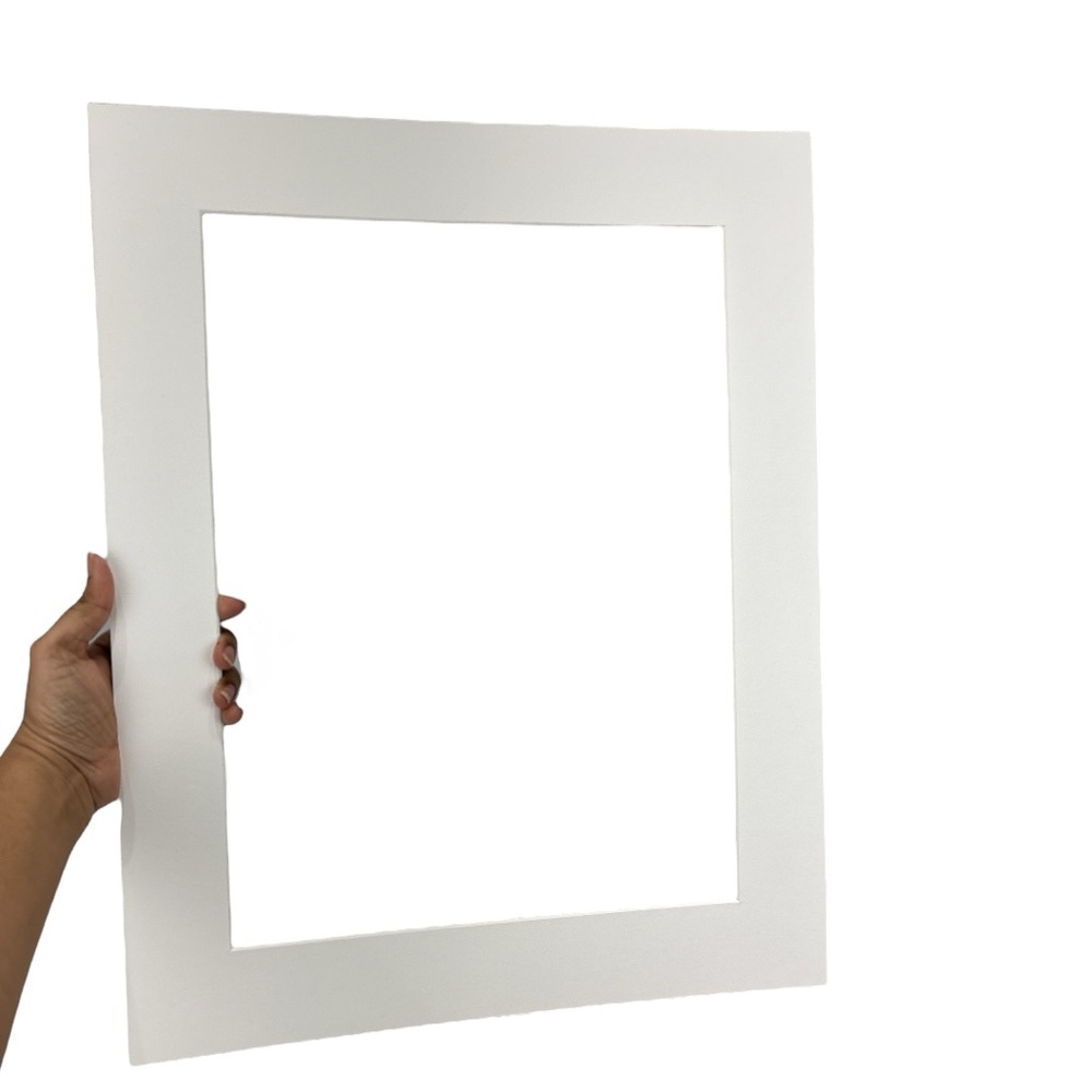 White Picture Frame Mat board (12x16") and clear plexiglass set of 2
